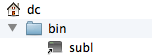 Sublime Bin Symlink